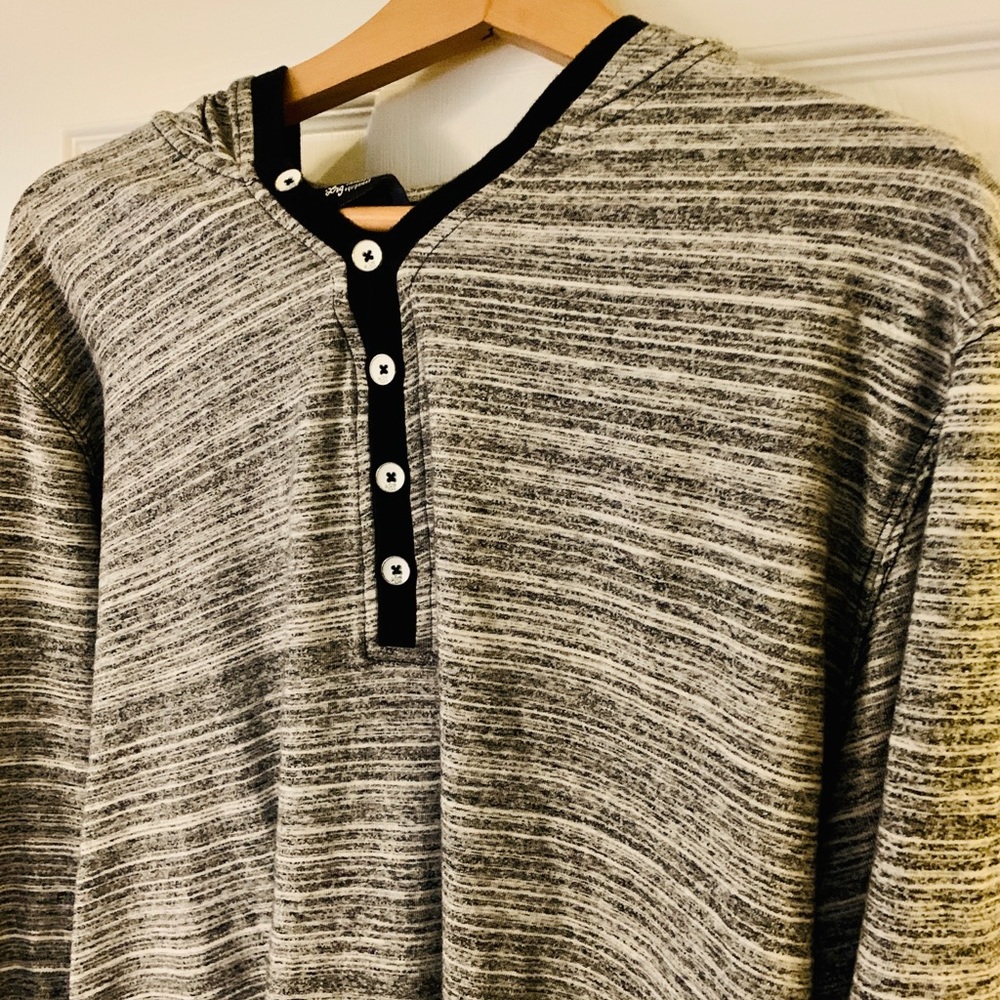 #LRG #Mens #XL #Long Sleeve #Cotton #Hoody #Half Button #Original